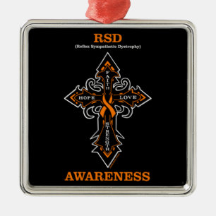 Cross/Awareness...RSD Metal Ornament