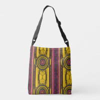 Cross Body in Yellow/Purple Native American