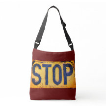 Cross Body Tote Bag STOP Sign