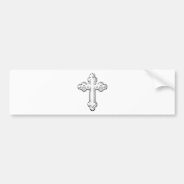 Cross Bumper Sticker (Front)