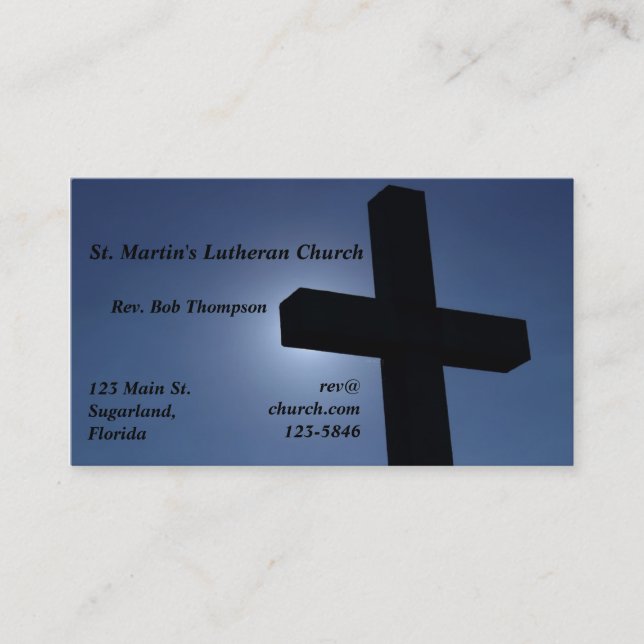 Cross Business Cards (Front)
