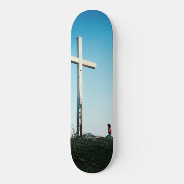 Cross by Dan Monick Skateboard (Front)