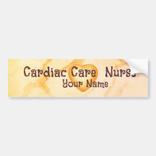 Cross Caduceus Cardiac Care Nurse Bumper Sticker