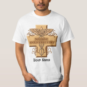 Cross Caduceus Nurse Anaesthetist T-Shirt