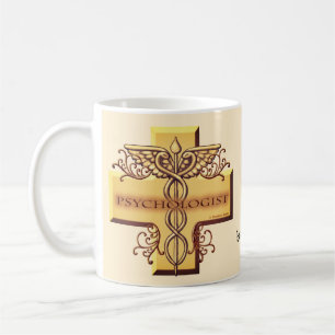 Cross Caduceus Psychologist Coffee Mug