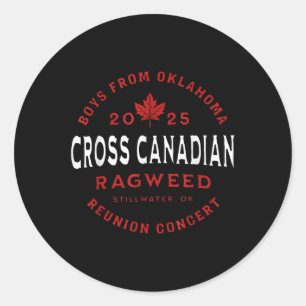 Cross Canadian Ragweed Concert 2025 Classic Round Sticker
