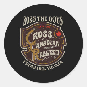 Cross Canadian Ragweed The Boys From Oklahoma Conc Classic Round Sticker