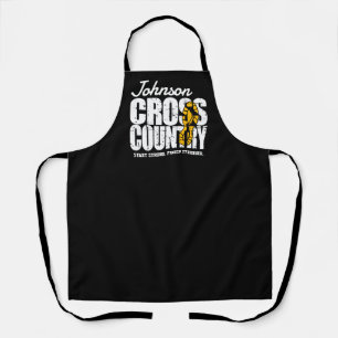Cross Country ADD TEXT Runner Running Team Player Apron