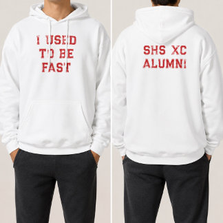 Cross Country Alumni Funny I Used To Be Fast Hoodie