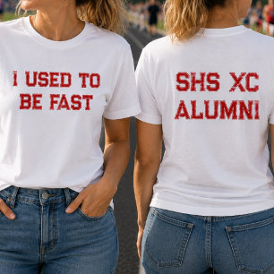 Cross Country Alumni Funny I Used To Be Fast Tri-Blend Shirt