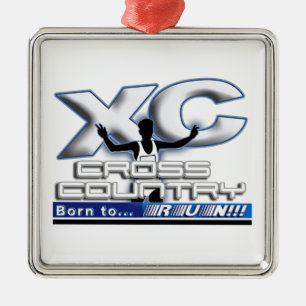 CROSS COUNTRY BORN TO RUN ORNAMENT MOTTO