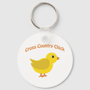 Cross country Chick Key Ring