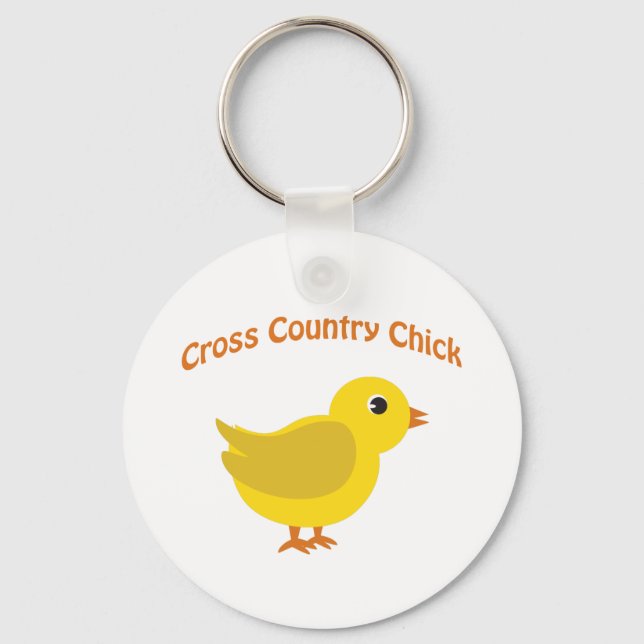 Cross country Chick Key Ring (Front)