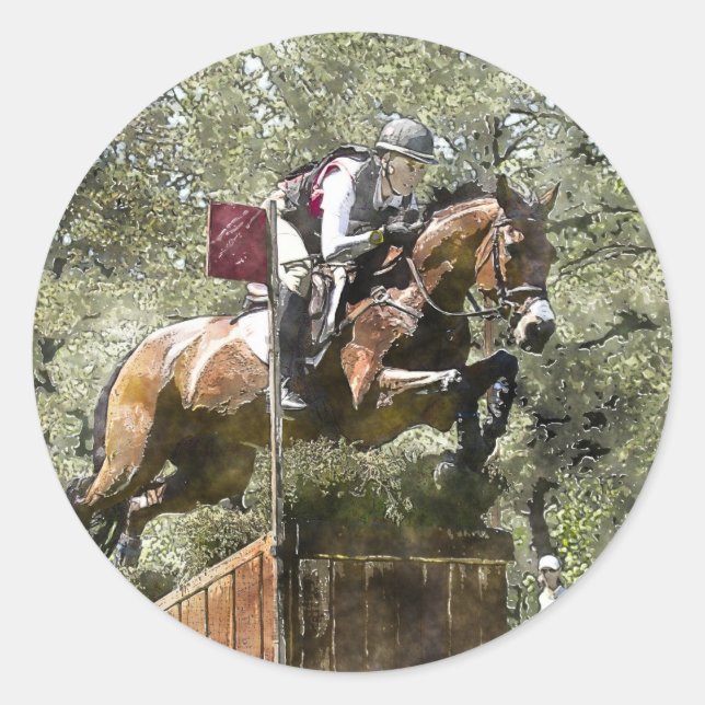 Cross Country Classic Round Sticker (Front)