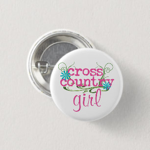 Cross Country Girl PINK Button