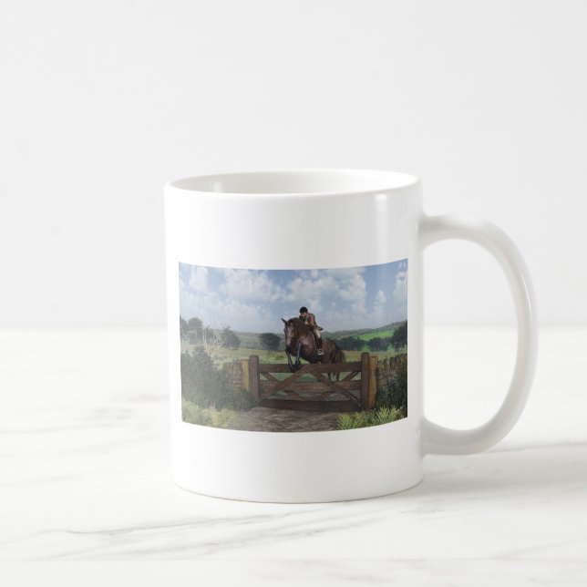 Cross Country - Jumping Horse Mug (Right)