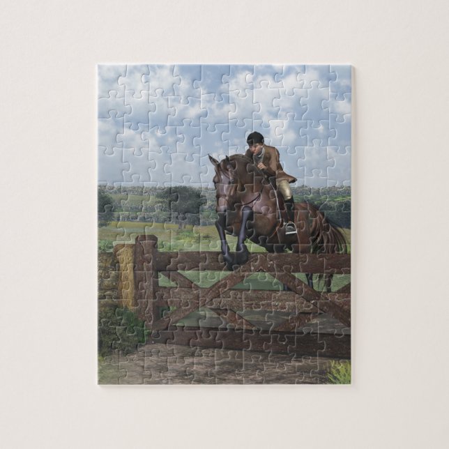 Cross Country - Jumping Horse Puzzle (Vertical)