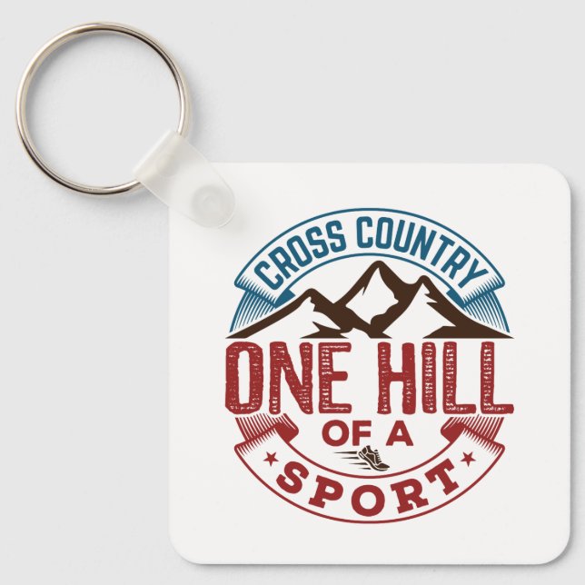 Cross Country One Hill of a Sport Key Ring (Front)