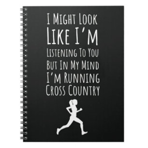 Cross Country Ornaments Running Runner Team XC Notebook