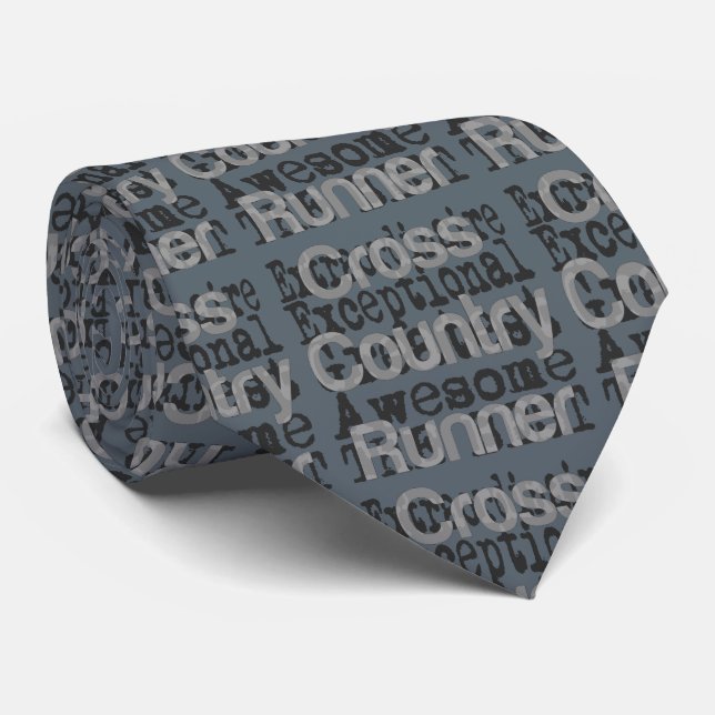 Cross Country Runner Extraordinaire Tie (Rolled)