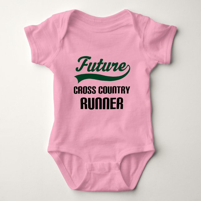 Cross Country Runner (Future) Baby Bodysuit (Front)