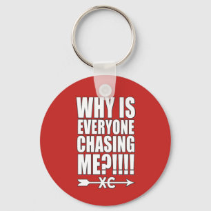 Cross Country Runner Key Chain Gift