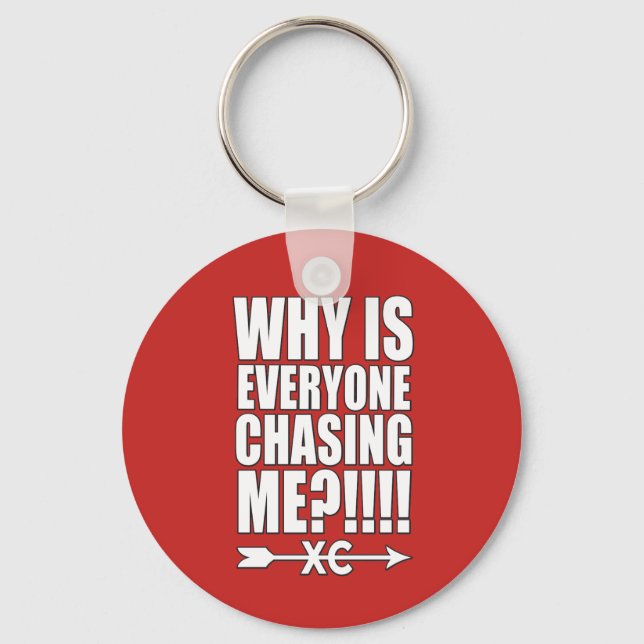 Cross Country Runner Key Chain Gift (Front)