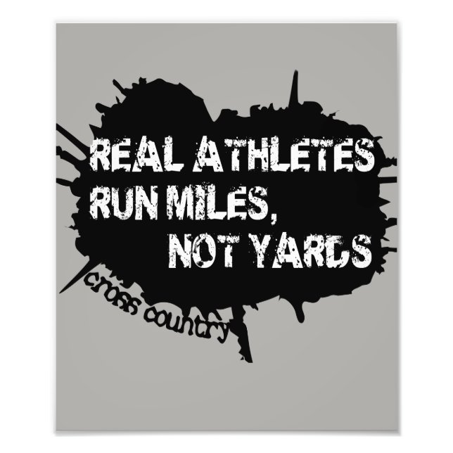Cross Country Runner Poster (Front)