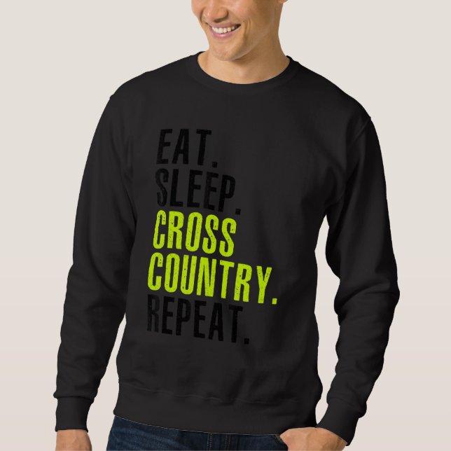 Cross Country Runner Xc Running Sweatshirt (Front)