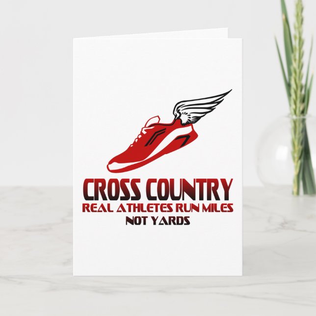 Cross Country Running Card (Front)