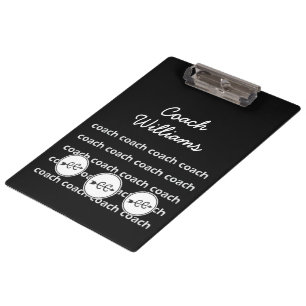 Cross Country Running Coach Personalised Clipboard