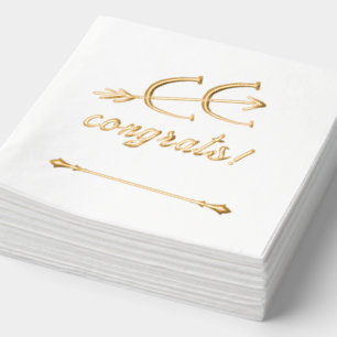 Cross Country Running Foil Paper Napkins