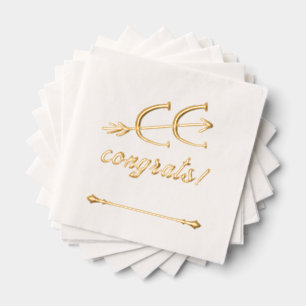 Cross Country Running Foil Paper Napkins