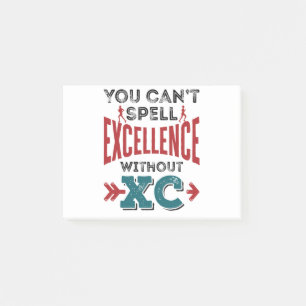 Cross Country Running Funny Excellence XC Post-it Notes