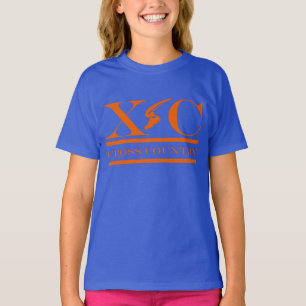 Cross Country Running Orange Design Shirt