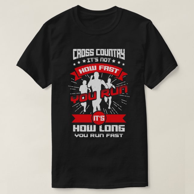 Cross Country Running Runner Gift  T-Shirt (Design Front)