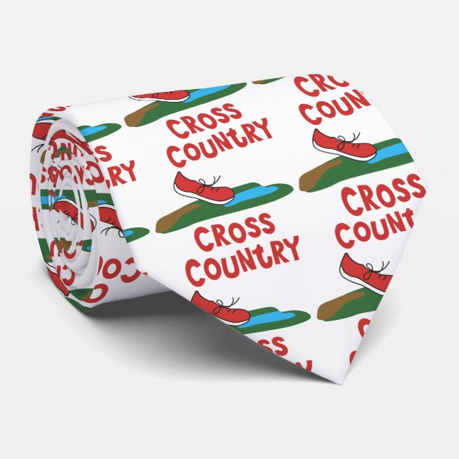 Cross Country Running Ties - Runner Shoe (Rolled)