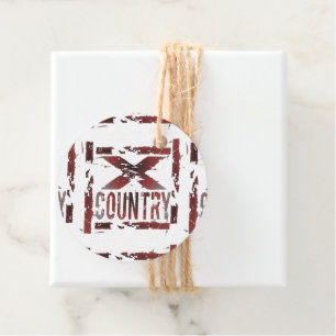 Cross Country Running X-Country Favour Tags