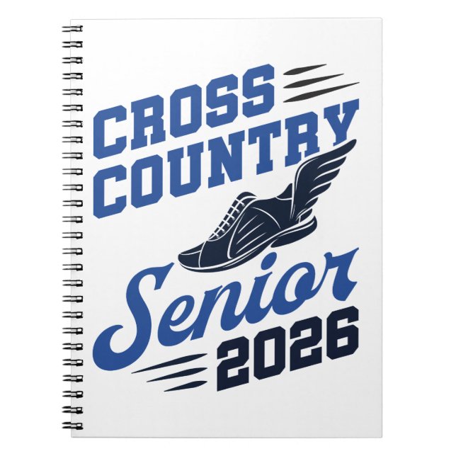 Cross Country Senior 2026 XC Runner Notebook (Front)