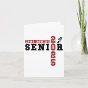 Cross Country Senior Night Senior 2025 Graduation  Card