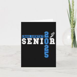 Cross Country Senior Night Senior 2025 Graduation Card