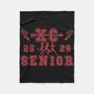 Cross Country Senior Night Xc Senior 2026 Graduati Fleece Blanket