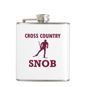 Cross Country Ski Snob Hip Flask