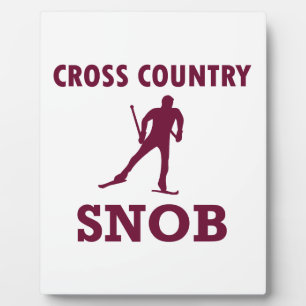 Cross Country Ski Snob Plaque