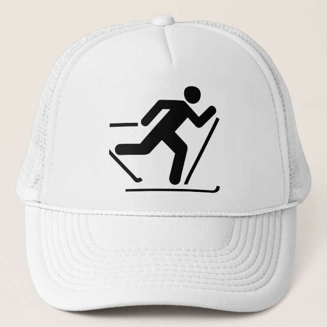 Cross Country Ski Symbol Hat (Front)