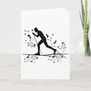 Cross Country Skier Nordic Xc Skiing _11 Card