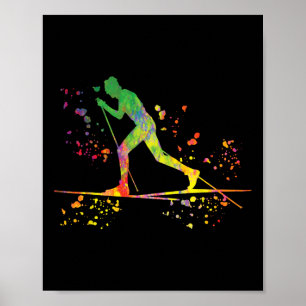 Cross Country Skier Nordic Xc Skiing _18 Poster