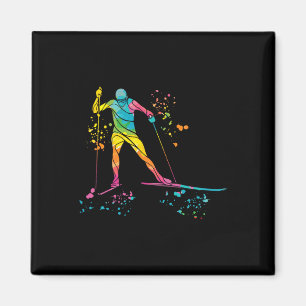 Cross Country Skier Nordic Xc Skiing _4 Magnet
