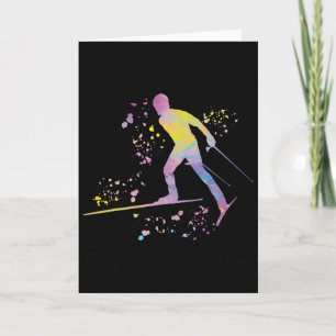 Cross Country Skier Nordic Xc Skiing _9 Card