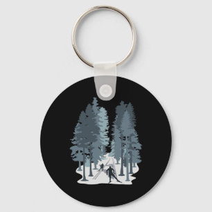 Cross Country Skiing1 Key Ring